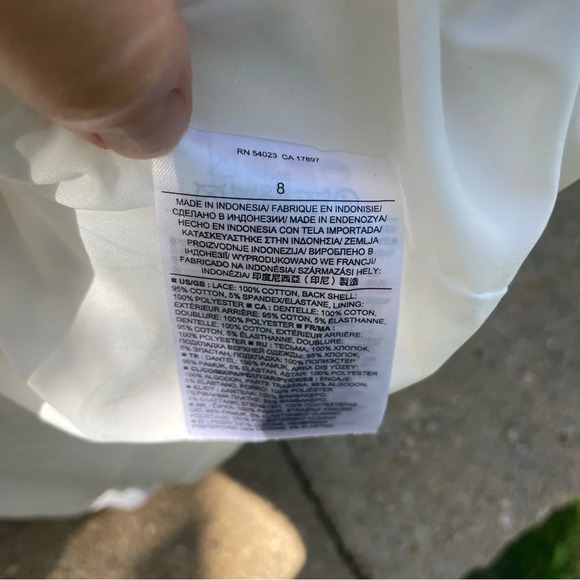 Banana Republic Women’s White Circle Pattern Sheath Pencil Dress Size 8 - Picture 9 of 17